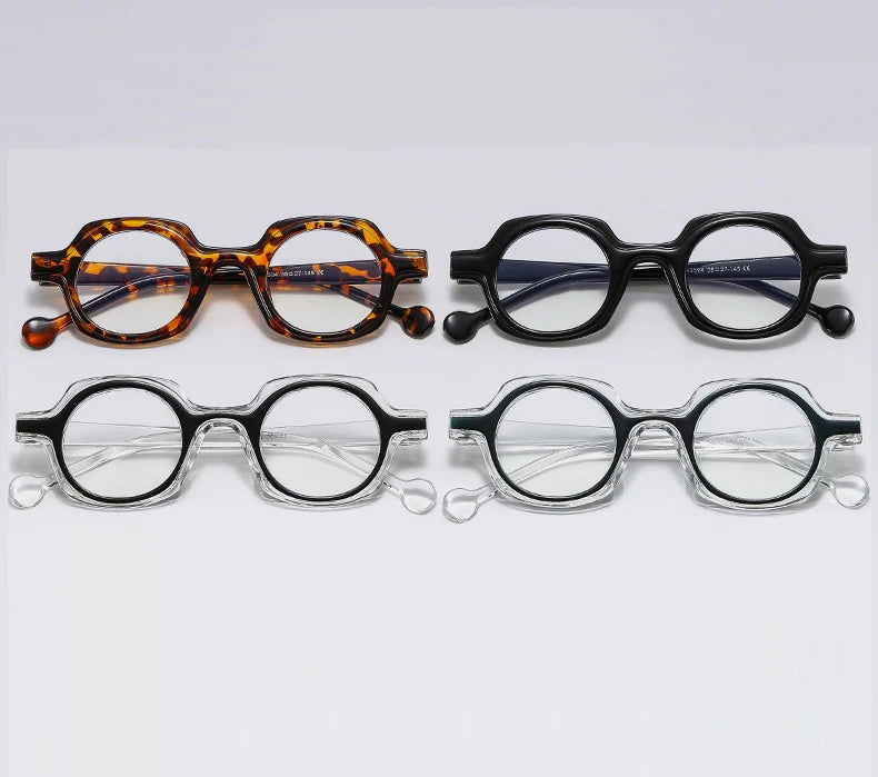 2024 New Hot Selling Fashion Retro Stock Ready Pc Women Round Frame Optical Glasses Designer Custom Men Round Frame Glasses