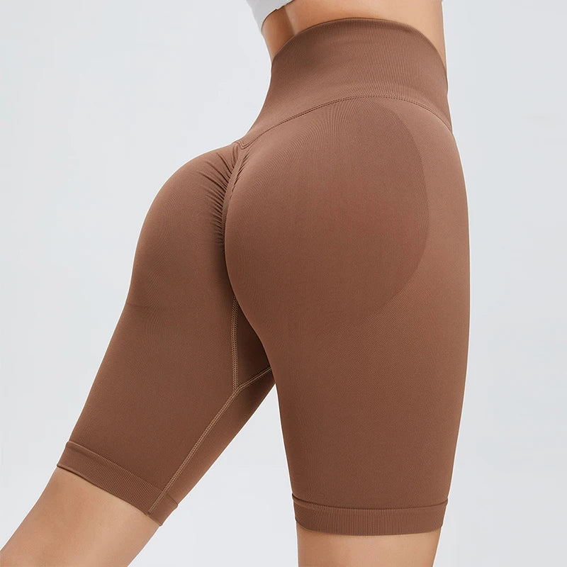 Womens Seamless Leggings Plain Shorts Custom Logo High Elastic Yoga Sport Leggings