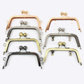 Meetee BS210-2 14cm High-grade Trapezoidal Non-porous Bead Head Bag Handle Handbag Sewing Accessories Wallet Frame