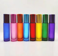 10ML Electroplate Beautiful Tube Glass Roll on Bottle Empty Spraying Glass Roller Bottle
