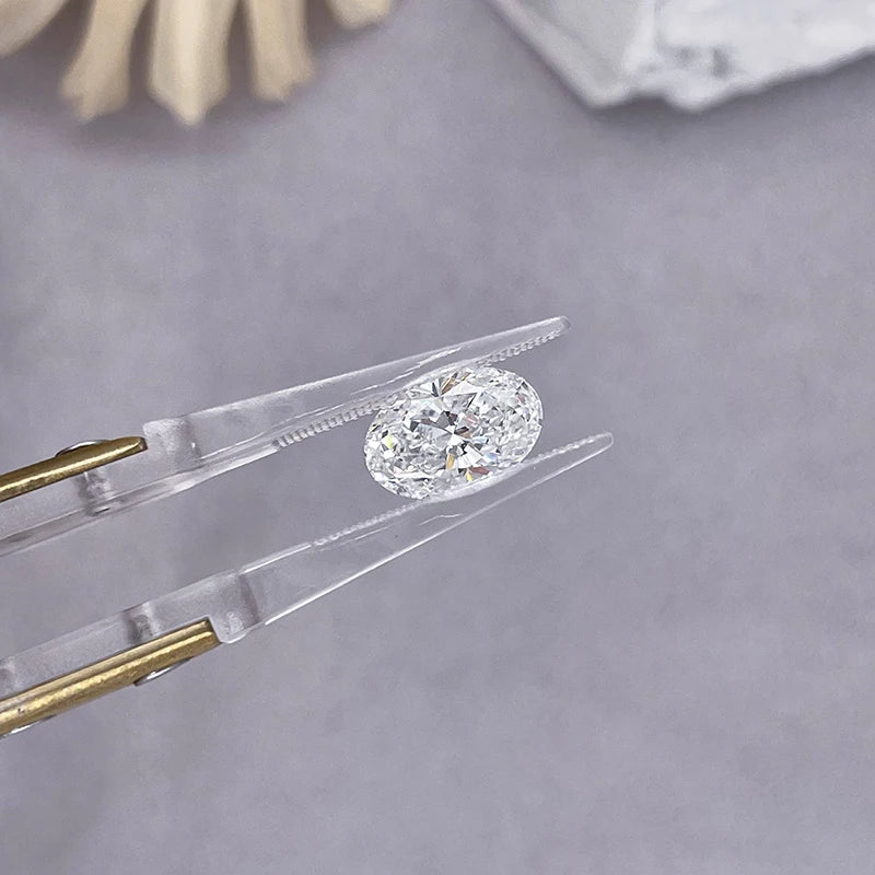 Starsgem CVD 2Carat Lab Grown Diamonds VVS VS Clarity D E Color Oval Brilliant Cut Diamond With IGI Certificate