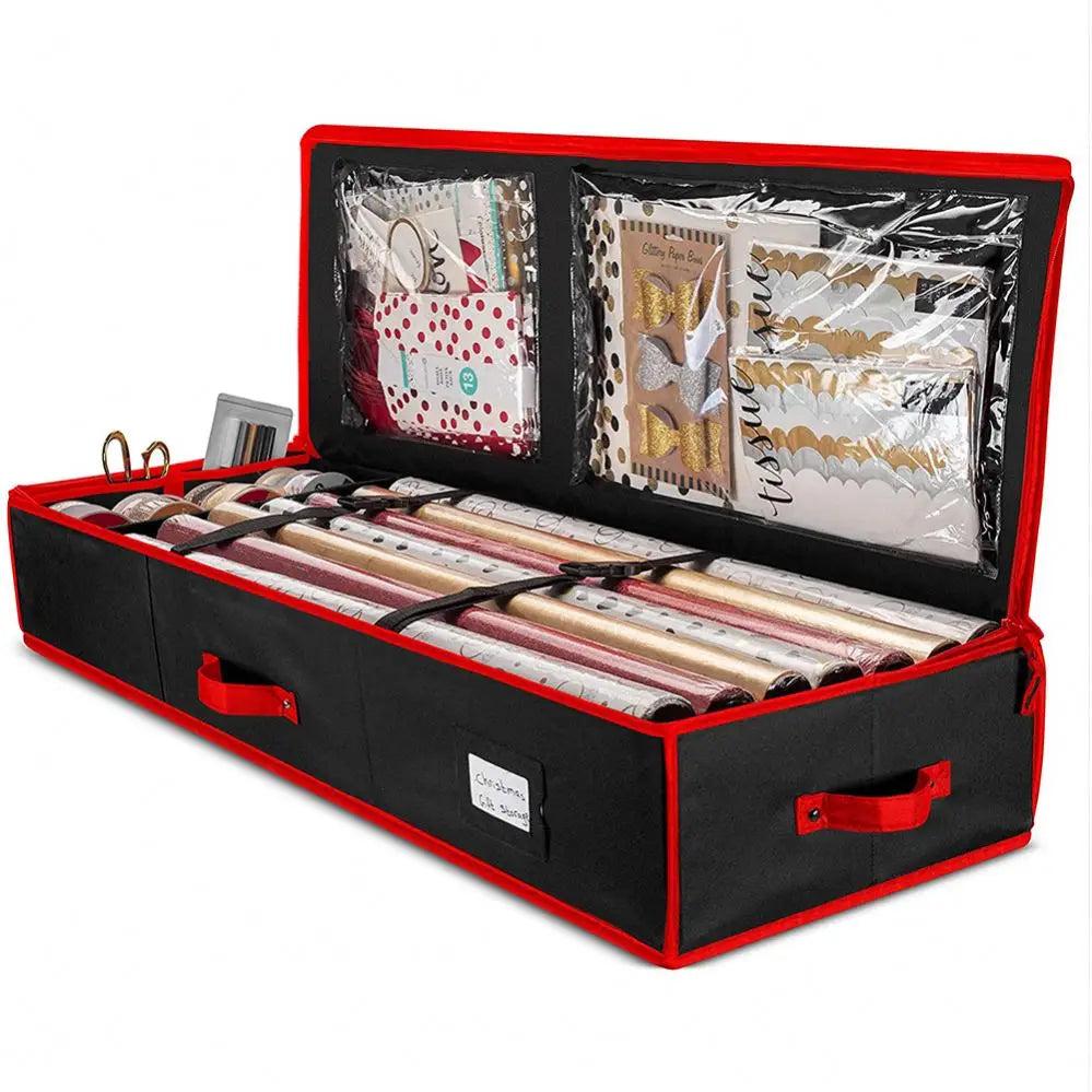 Household Multifunctional Box Gift Storage Christmas Decorations Storage Bag Christmas Wrapping Paper Storage Bag