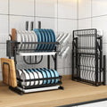 Wall Hanging Kitchen Utensils Stainless Steel Dry Pull Down Foldable Plate Cutlery Dish Drainer Bowl Cups Spoon Storage Rack