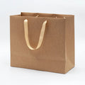 Luxury Bulk Brown Kraft 50pcs Recyclable Shopping Gift Paper Bag with Handle