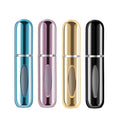Aluminum Mini Fragrance Container 5ml 8ml Refillable Travel Perfume Atomizer Spray Bottle for Lotions Essential Oils Toothpaste
