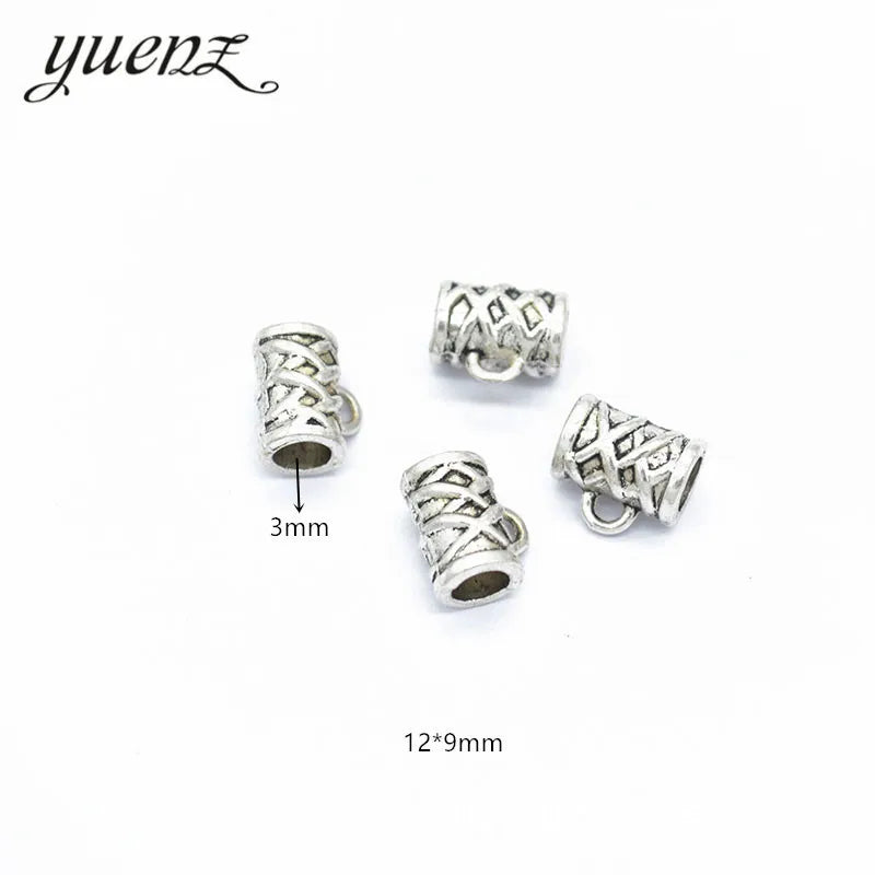 Tibetan Silver Beads European Fit for Women Charm Style Bracelets Necklace DIY Metal Pendant Jewelry Making R55