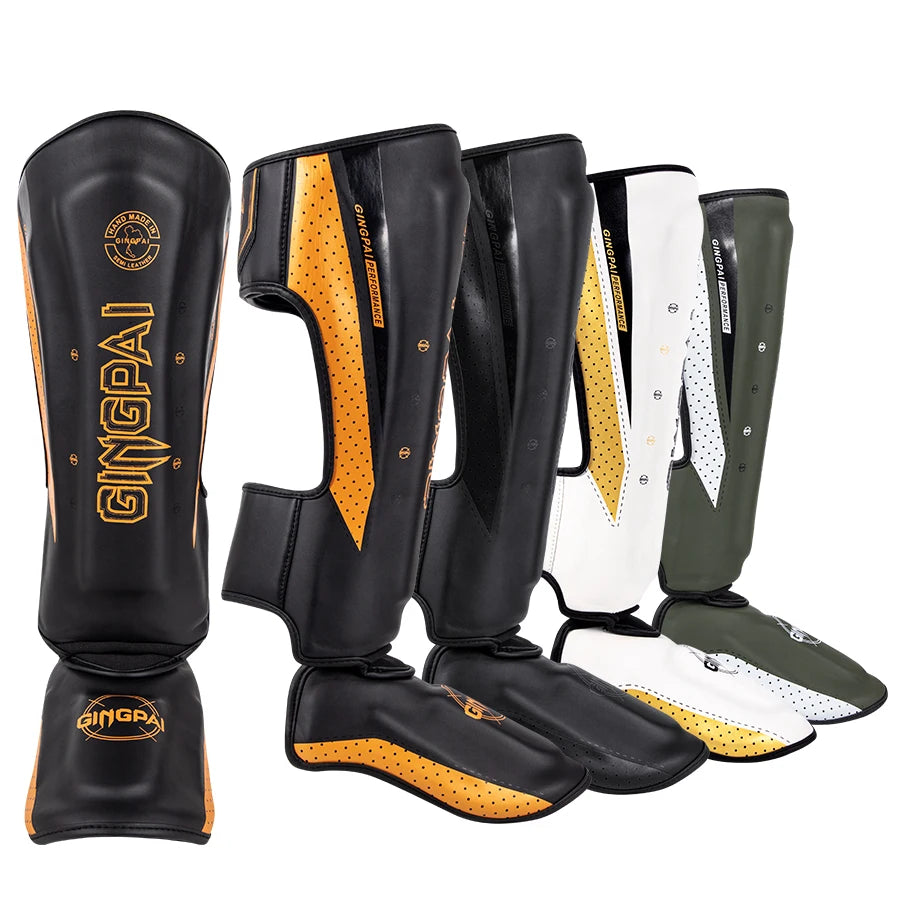 For Factory Flagship Professional Protection Standup Shinguards Adults Kids Muay Thai MMA Kick Pads Hook Loop Warmers