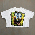 DTG Print 100% Cotton Custom logo Dropped Shoulders Crew Neck Loose Fit T-shirt Oversized Cartoon Graphic Boxy Men's T-shirt