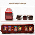 6-Bit Glow Clock IN12 Tube IN12 Nixie Digital LED Clock Gift Safflower Pear DIY Black Walnut Wood Tube Clock