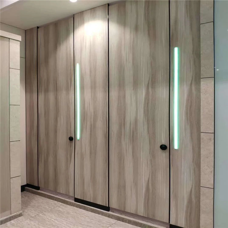 Factory Price Modern Hotel Office Hpl Compact PVC Phenolic Board Stainless Steel Color Toilet Partitions GreatFold 12mm/18mm