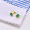 Wholesale Sublimation Cuff Links Men Cufflinks Custom Luxury Personalized Diamond Cufflink for Gift