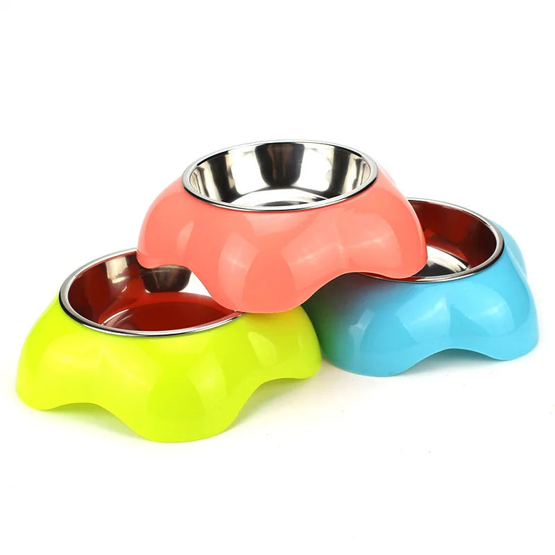 Wholesale Flower Shape Sinks Stainless Steel Mixing Single Pet Dog Bowl