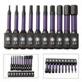 10Pcs Hex Head Wrench Drill Bit With Screwdrivers Bit Holder Set 1/4" Quick Release Shank Magnetic Screwdriver Bit Tools H1.5-H8