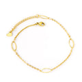 Fashion Dainty Waterproof Wholesale Personalized Stainless Steel 18K PVD Gold Plated Anklets Chains Foot Jewelry for Women