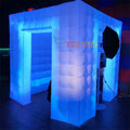Hot Sale Inflatable Photo Booth With Led Light Party Tent 8.2ftx8.2ft Inflatable 360 Enclosed Photo Booth for Wedding Events