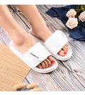 Men's & Women's Comfortable White Slipper Adjustable Strap Non-slip Anti-Slippy Open Toe Thick Sole Slides Sandals for Ladies