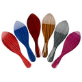 Abeis Low MOQ 100% Boar Bristle Hair Brushes Custom Wood Grain Wave Brush Curved 360 Brush
