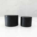 Factory Wholesale Luxury Food Safe Tinplate 4oz/8oz Candle Jars with Plug-in Lid Customizable Colors 65x52mm & 80x60mm Sizes