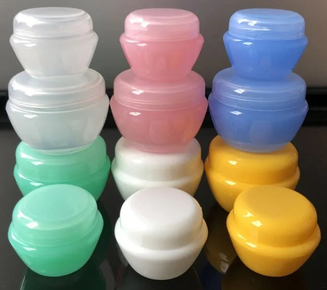 Various Colors Mushroom Shape 5g 10g 20g 30g Plastic Cosmetic Empty PP Jar Cream Container for Skin Care