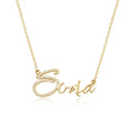 2025 Vintage Style Custom Cursive Name Necklace 925 Sterling Silver Gold Plating DIY Name Chains for Women's Christmas Gifts