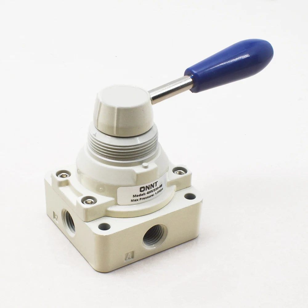 Airtac 1/4 3/8 1/2 Ports 4/3 Way Pneumatic Lever Control Pull Rotating Manual Valve 4HV230-08 4HV330-10 4HV430-15