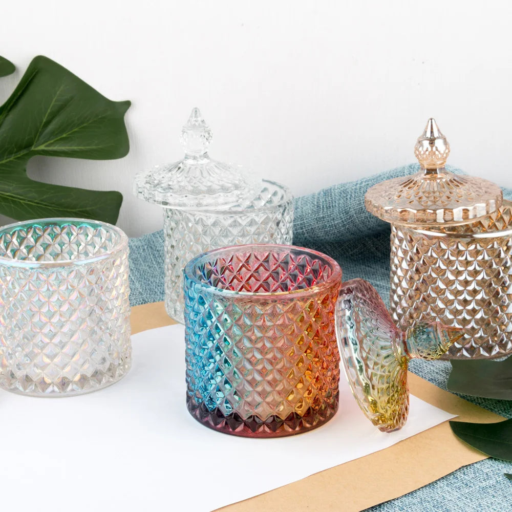 Wholesale Luxury Custom Colorful Frosted Round Amber Glass Lid Jar 200Ml With Wood Lid Supplier Factory in China