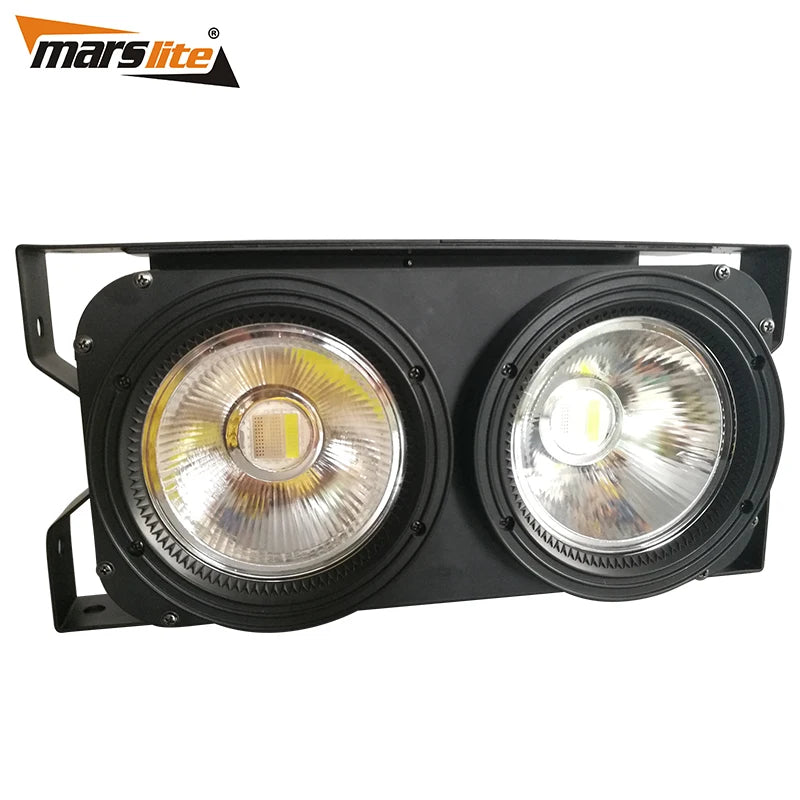 Marslite White Warm White 2in1 COB Led Matrix Wash Dmx  2eye Audience Blinder Light for Theater Stage