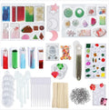 148  Pcs  Silicon Molds for Resin Jewelry Tools Set for DIY Jewelry Decoration Craft Making Kit Silicone Mold