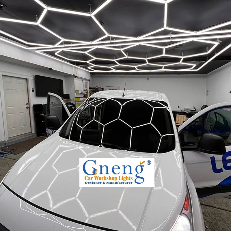 ZT1088 Factory Competitive Price Car Detailing Lights Workshop Garage Hexagon Lighting Led Light