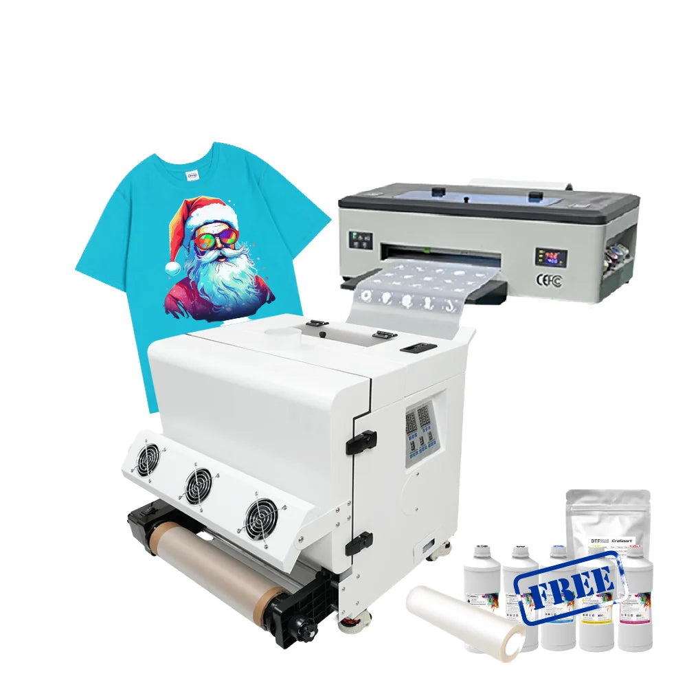 A4 A3 HP Color Printers Hit Press Machine T-Shirt Printing With Powder Shaker Machine