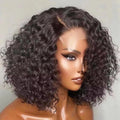 Brazilian Virgin Bob Deep Short Bob Wigs Human Hair Lace Front Wigs for Black Women Curly Full HD Lace Frontal Wigs Human Hair