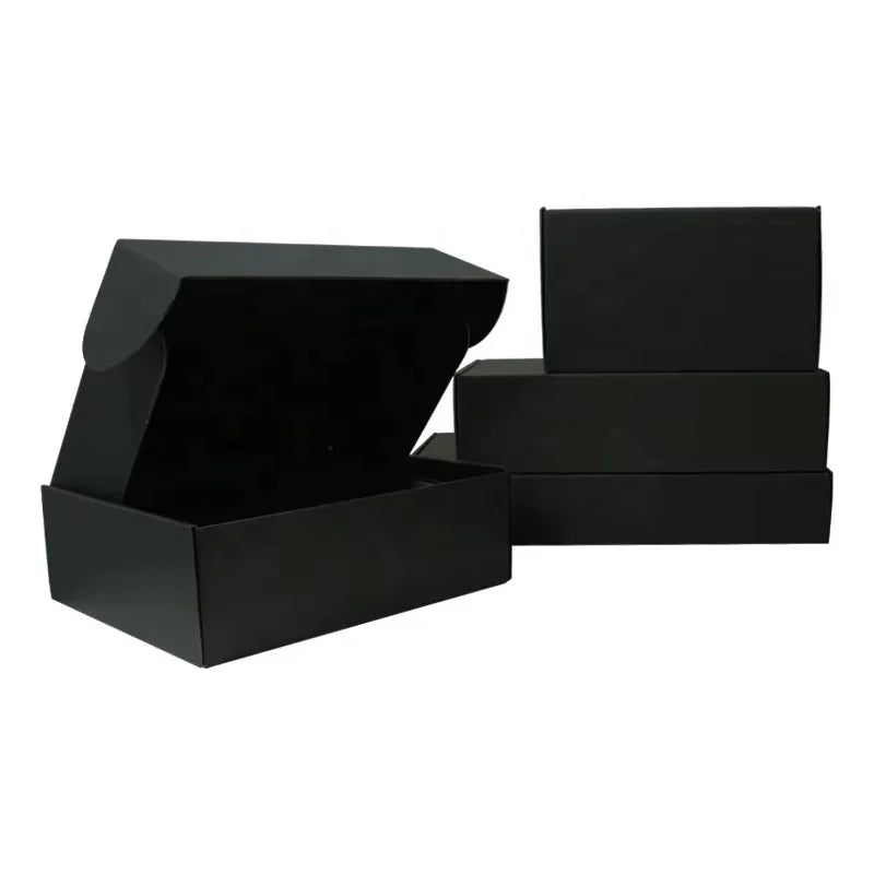 Wholesale Custom Printed Corrugated Pink Black Cardboard Packaging Customized Mailer Boxes pink Shipping Box with Custom logo