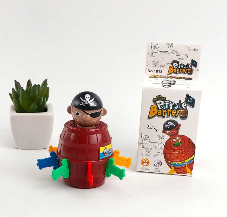 Pirate Barrel Uncle Sword 3.5*5.8*5.8CM Barrel Family Theme Web Celebrity Interactive Party Desktop Kids Gift Boy or Girl
