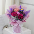 Lovebay Hot Sell Preserved Bouquet Gift Box Natural Rose Bouquet Long Lasting Forever Eternal Flower Real Preserved Rose Bouquet