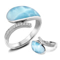 Factory Gem Statement Larimar Rings Buy Larimar Stone Larimar Gem the Jewels Rings