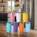 20oz Stainless Steel Insulated Travel Tumbler Cup Vacuum Flask Water Bottle Tea Coffee Thermos Mug Tumbler with Straw and Lid