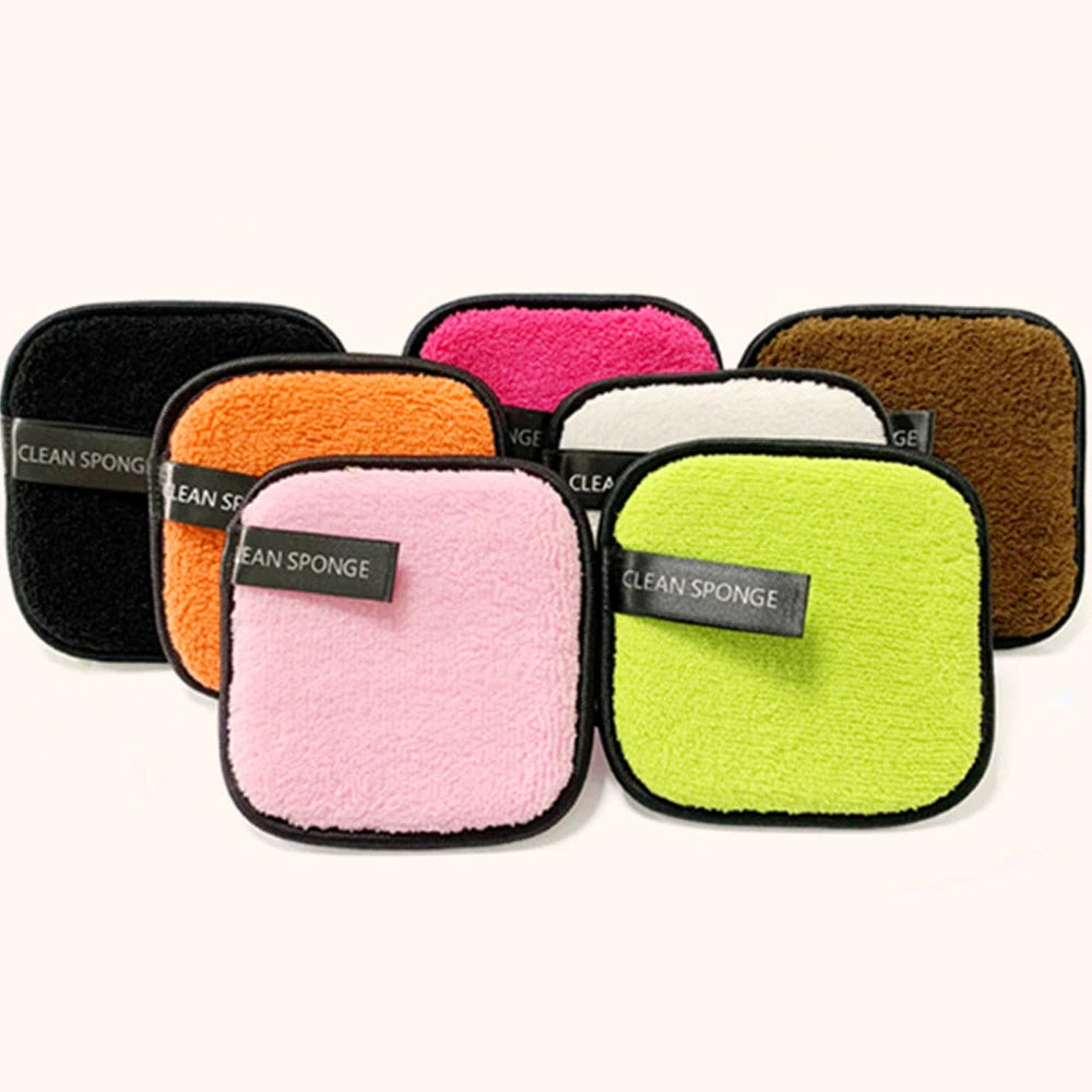 Wholesale Microfiber Reusable Makeup Remover Pads Makeup Remover Face Eyes Lips Cleansing Cloth Washable Cosmetic Clean Pads