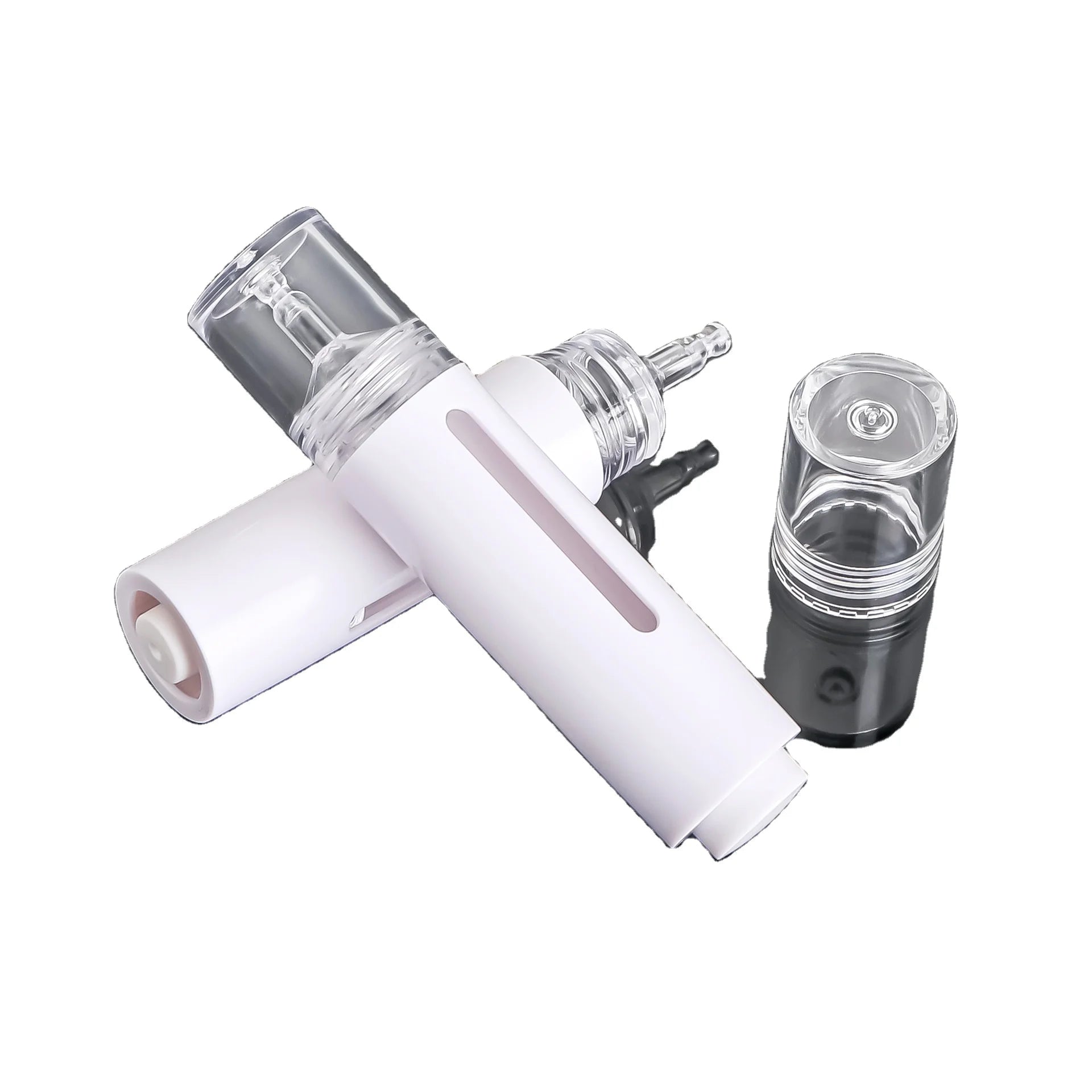 Customized 15ML Double Wall Plastic Empty Press Dropper Bottle for Skincare Oil and Eye Serum Cream