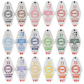 Customized Multicolor Plastic Abs Hotel Keychain Blank Motel Keychain Personalized Promotional Keychain