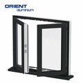 Broken Bridge Aluminium Door and Windows Glass Door and Window Designs House Impact Aluminum Alloy Door and Window Price List