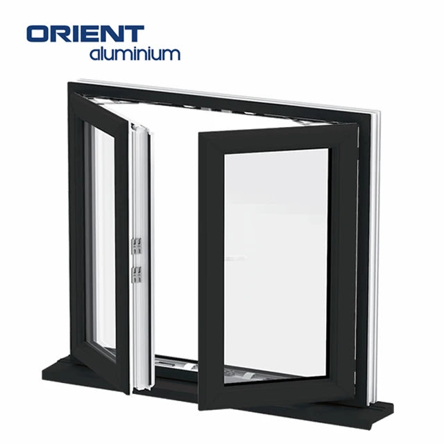 Broken Bridge Aluminium Door and Windows Glass Door and Window Designs House Impact Aluminum Alloy Door and Window Price List