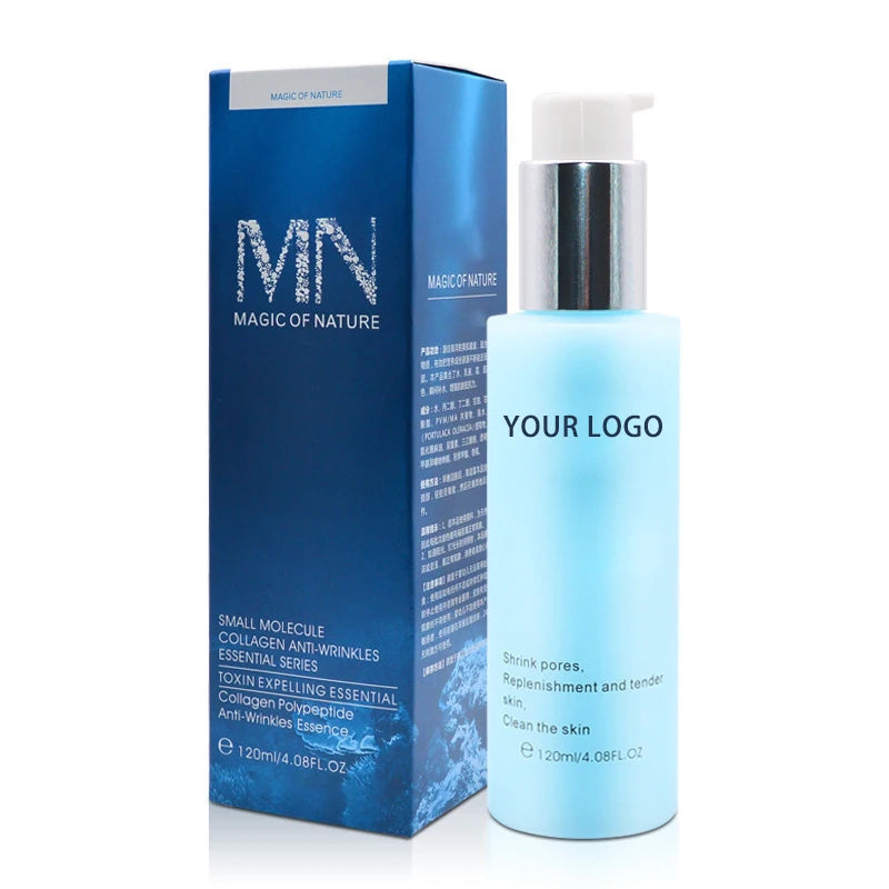 Private Label Shrink Pores Face Toner Anti Wrinkle Skin Whitening Anti Aging Collage Face Serum