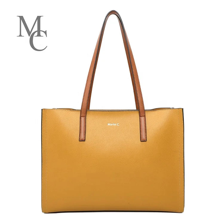 Factory Direct Wholesale Handbags Women Large Capacity Shoulder Bag Casual Satchel Borse Tote Bags Pu Leather Handbag for Lady