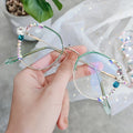 Diamond Eyeglasses Office Computer Eye Protection Decorative Anti-Blue Light Rhinestones Glasses