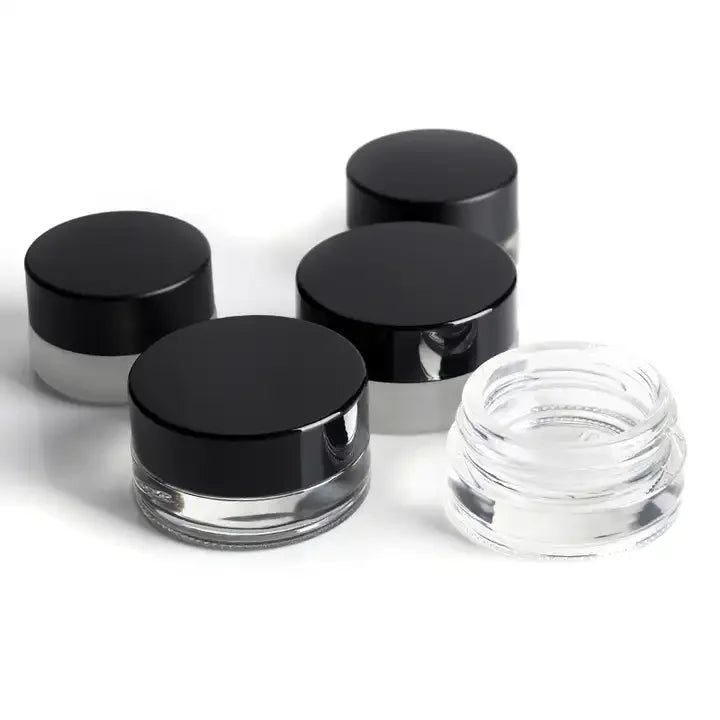 3ml 5ml Luxury Empty Cosmetic Face Cream Containers Glass Jar 3g 5g Thick Bottom Skin Care Eye Cream Jar