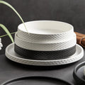 Eco-Friendly Frost Finish Ceramic Plate for Western Cuisine Fashionable Porcelain Dish for Steak Universal Texture for Presents