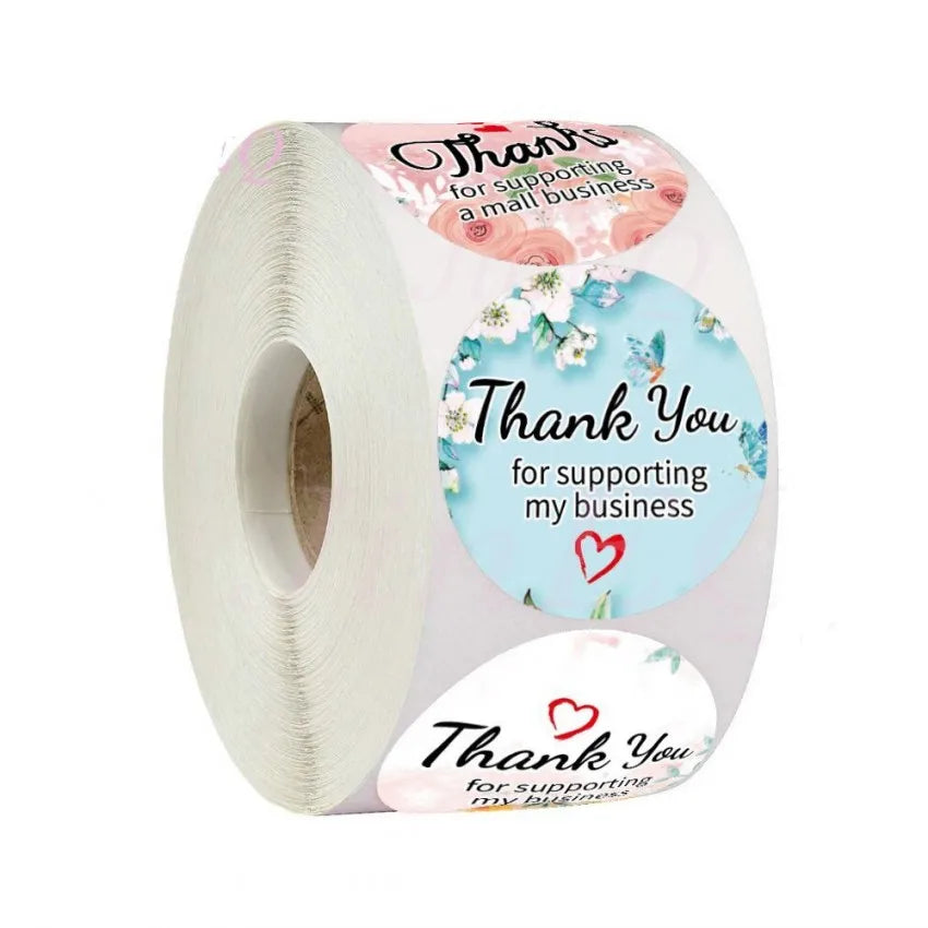 Rose Gold Foil Thank You Thank You Stickers for Your Purchase Kiss Cut Stickers