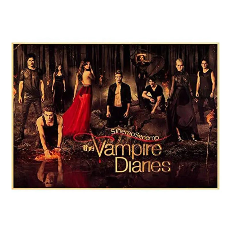 Meian Wholesale Vampire Diaries Diamond Painting Handmade Handpainted Watercolor Mosaic 30x40cm Portrait Art Prints