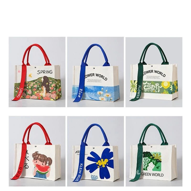 New Arrival Womens Bag Cotton Canvas Shopping Tote Bag with Laminated