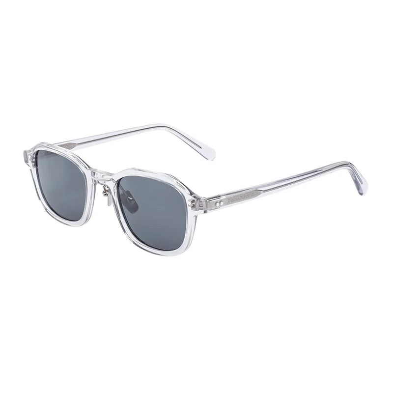 Vintage Fashionable Women Champagne Frames Brown Lens Acetate Sunglasses Made in China